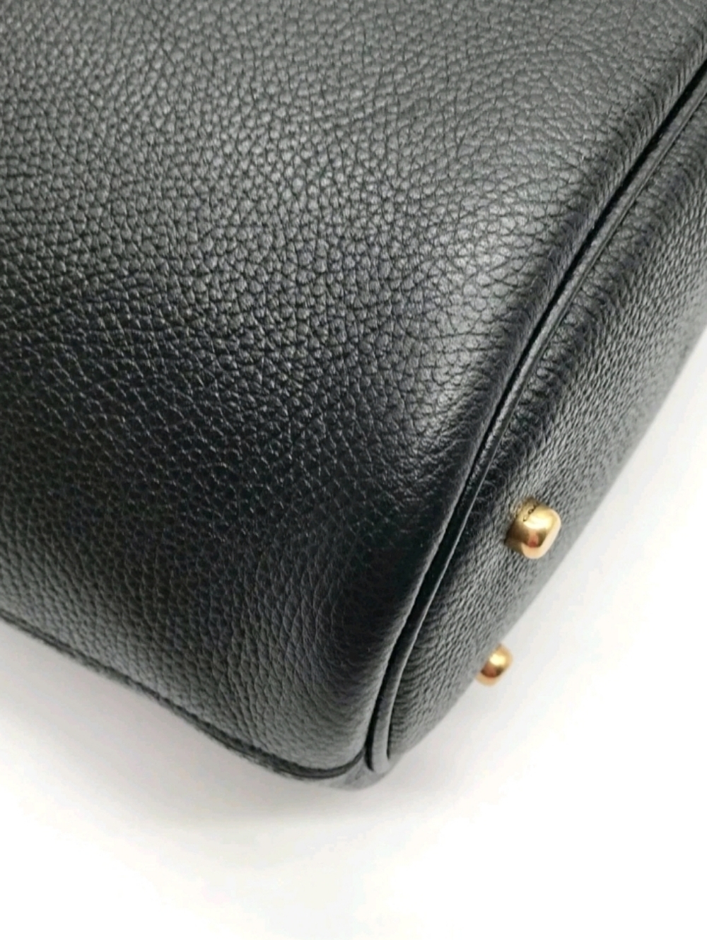 NWOT Coach Blk Pebbled Leather Lora Whipstitch Bucket Bag Detachable Crossbody - Picture 6 of 16